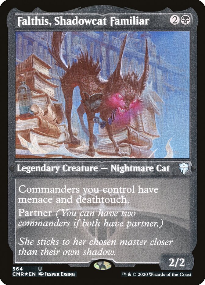 Falthis, Shadowcat Familiar - [Etched Foil] Commander Legends (CMR)