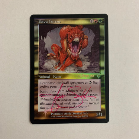 Raging Kavu - [Foil] Invasion Promos (PINV) (Signed)