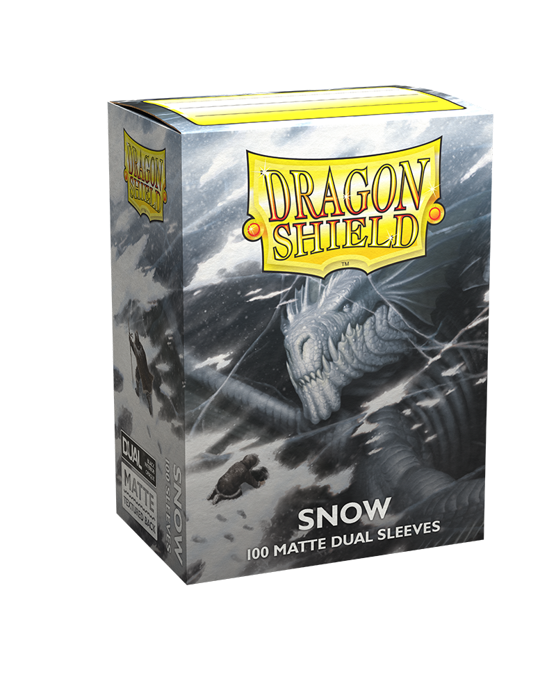 Dragon Shield Deck Protector Sleeves - Matte Dual Snow (100 Count)