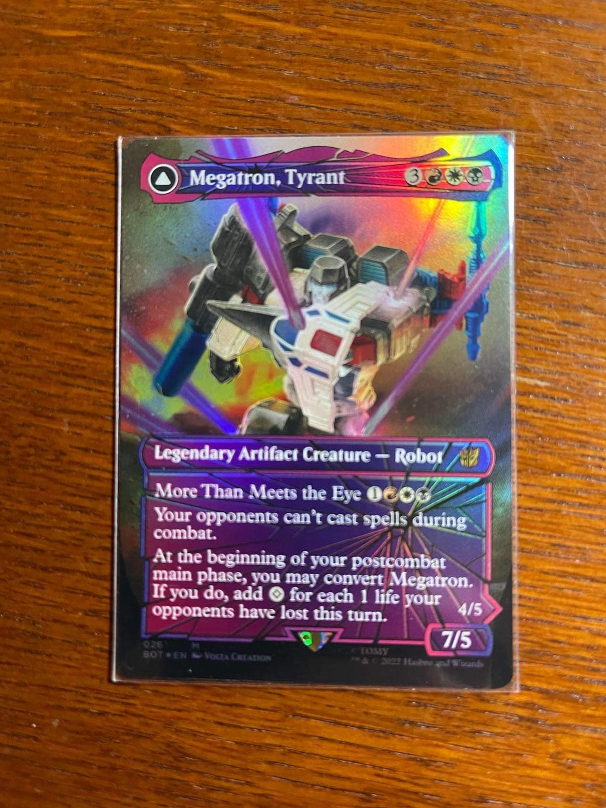 Megatron, Tyrant // Megatron, Destructive Force - [Foil, Shattered Glass] Transformers (BOT)