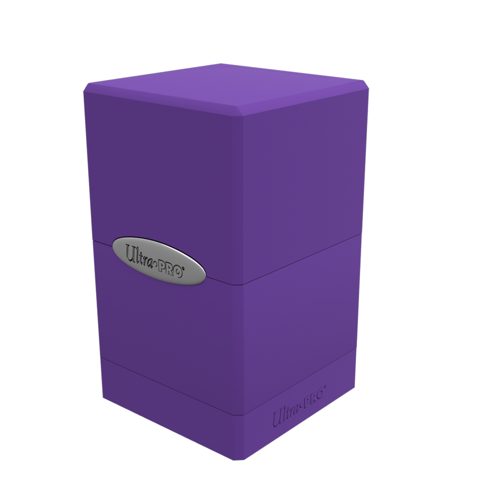 Satin Tower Deck Box by Ultra Pro - [Satin] Purple